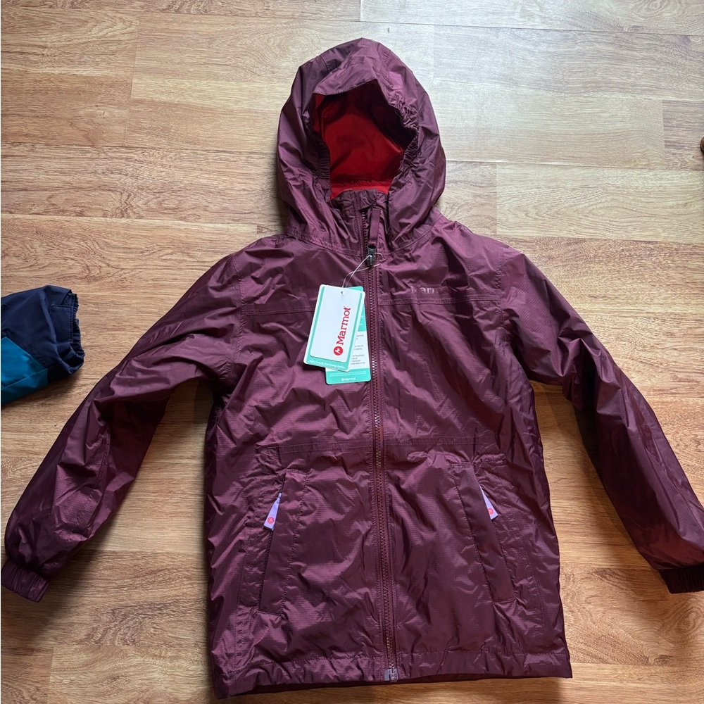 Marmot Kids' Maroon Precip 3 in 1 jacket - new with tags!!
